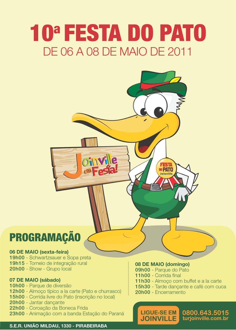 Cartaz da Festa do Pato 2011